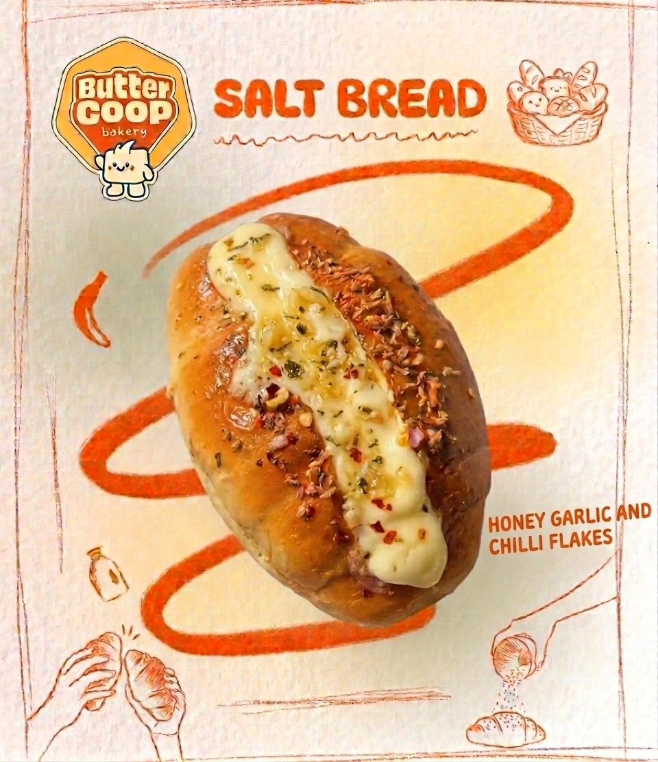 Set of 4 salt breads