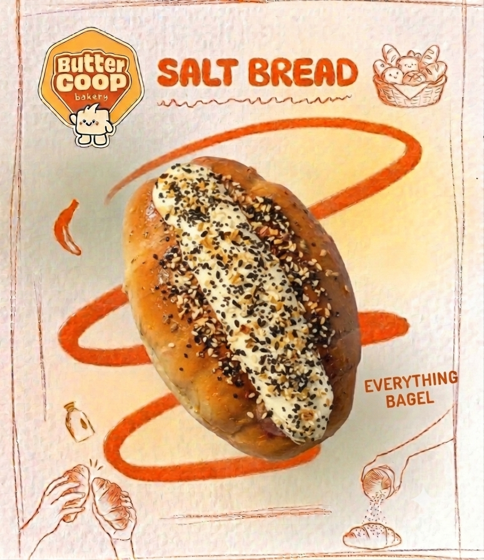 Set of 4 salt breads